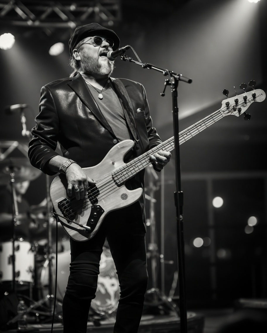 Kenny Lee Lewis on bass, live